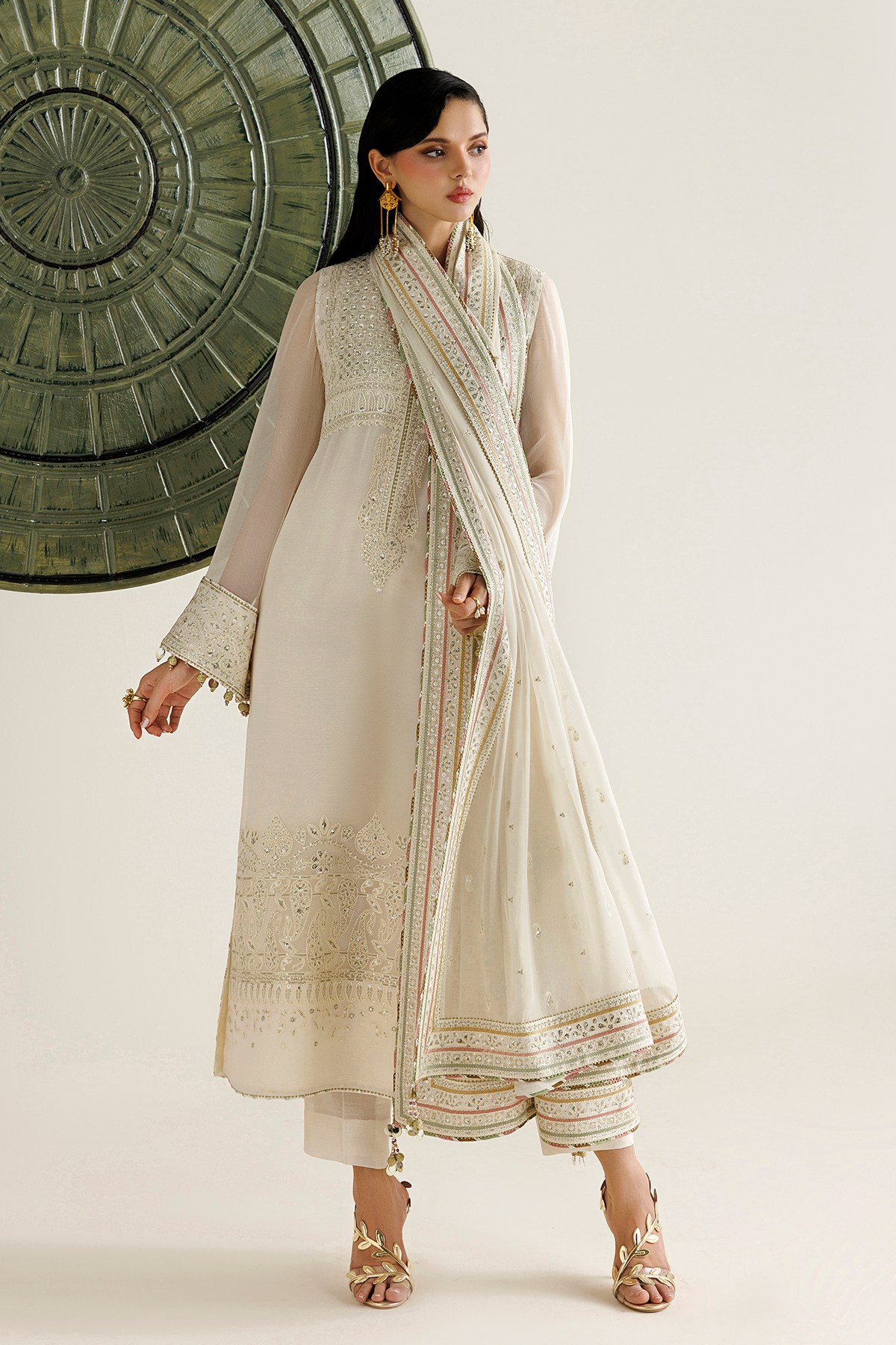 EMBROIDERED CHIFFON UC-3135
