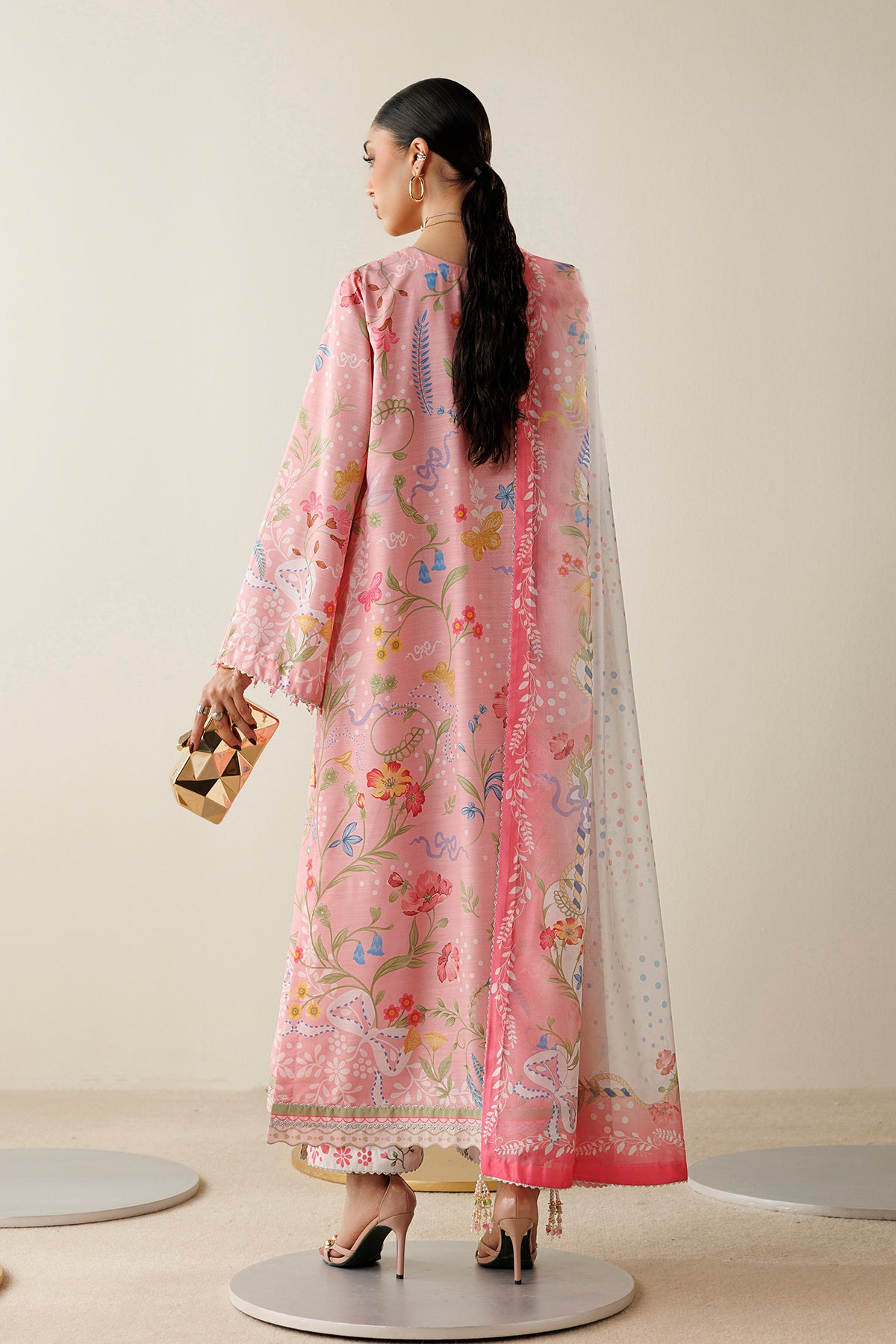 EMBROIDERED RAW SILK OR26-D04