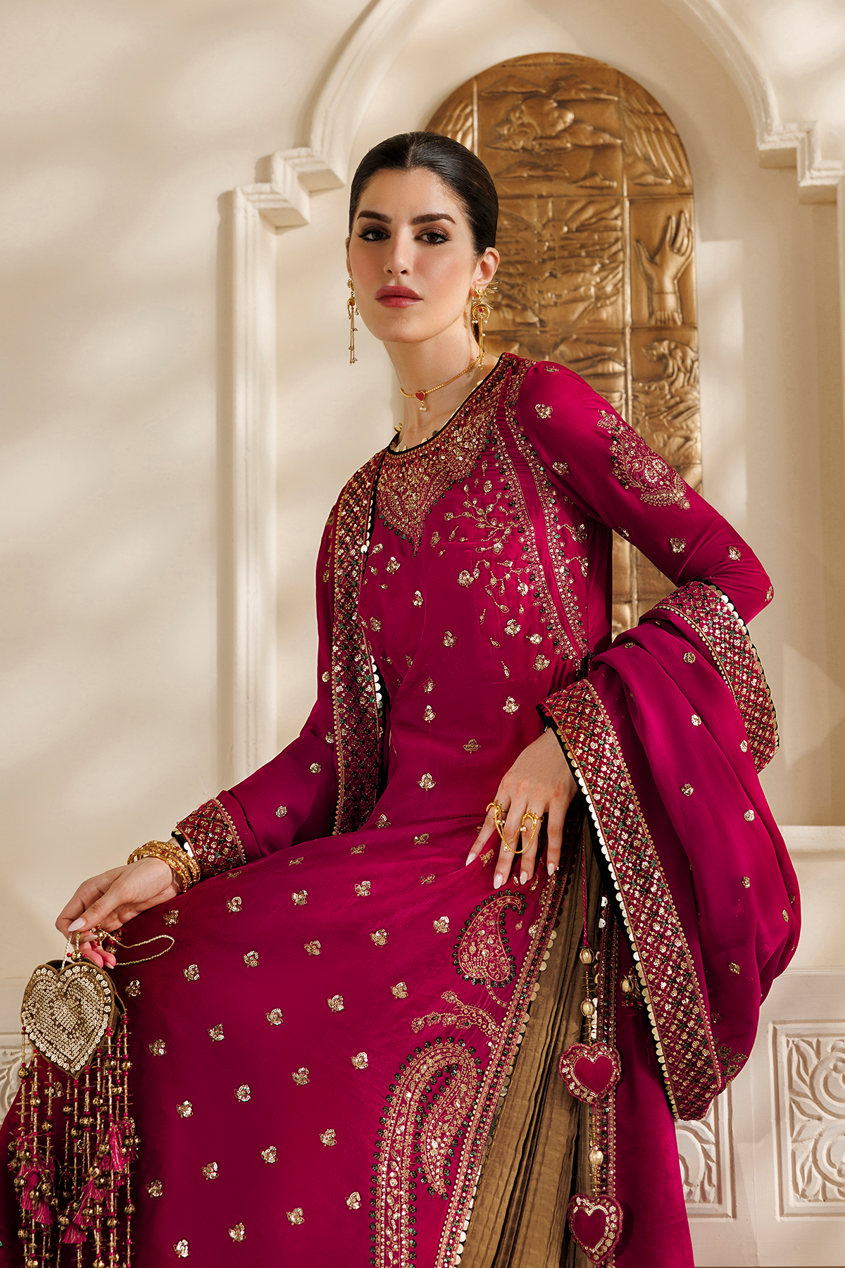Embroidered Velvet Formal CVF26-D06