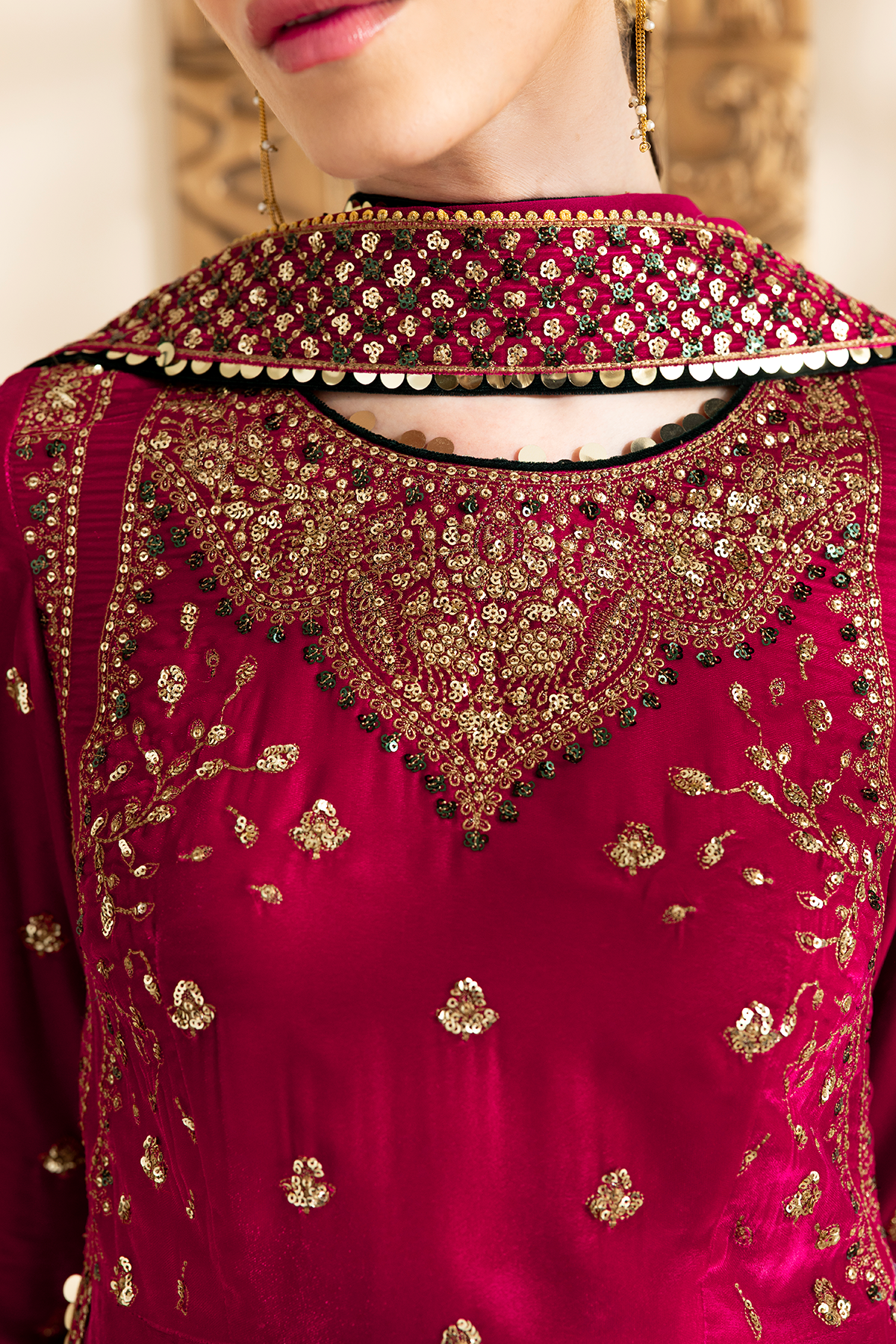 Embroidered Velvet Formal CVF26-D06