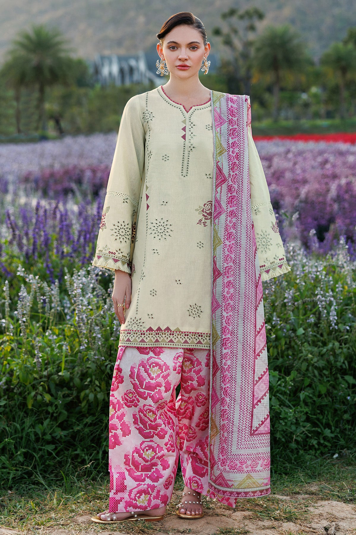 EMBROIDERED LAWN USE-9289