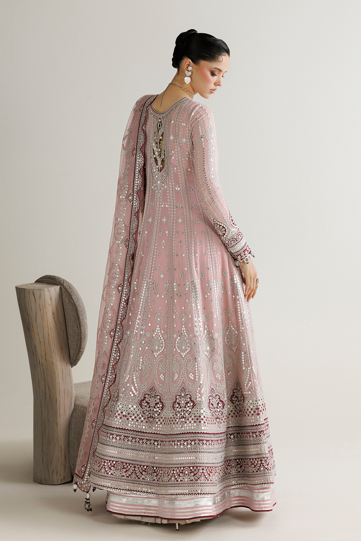 EMBROIDERED CHIFFON UC-3142
