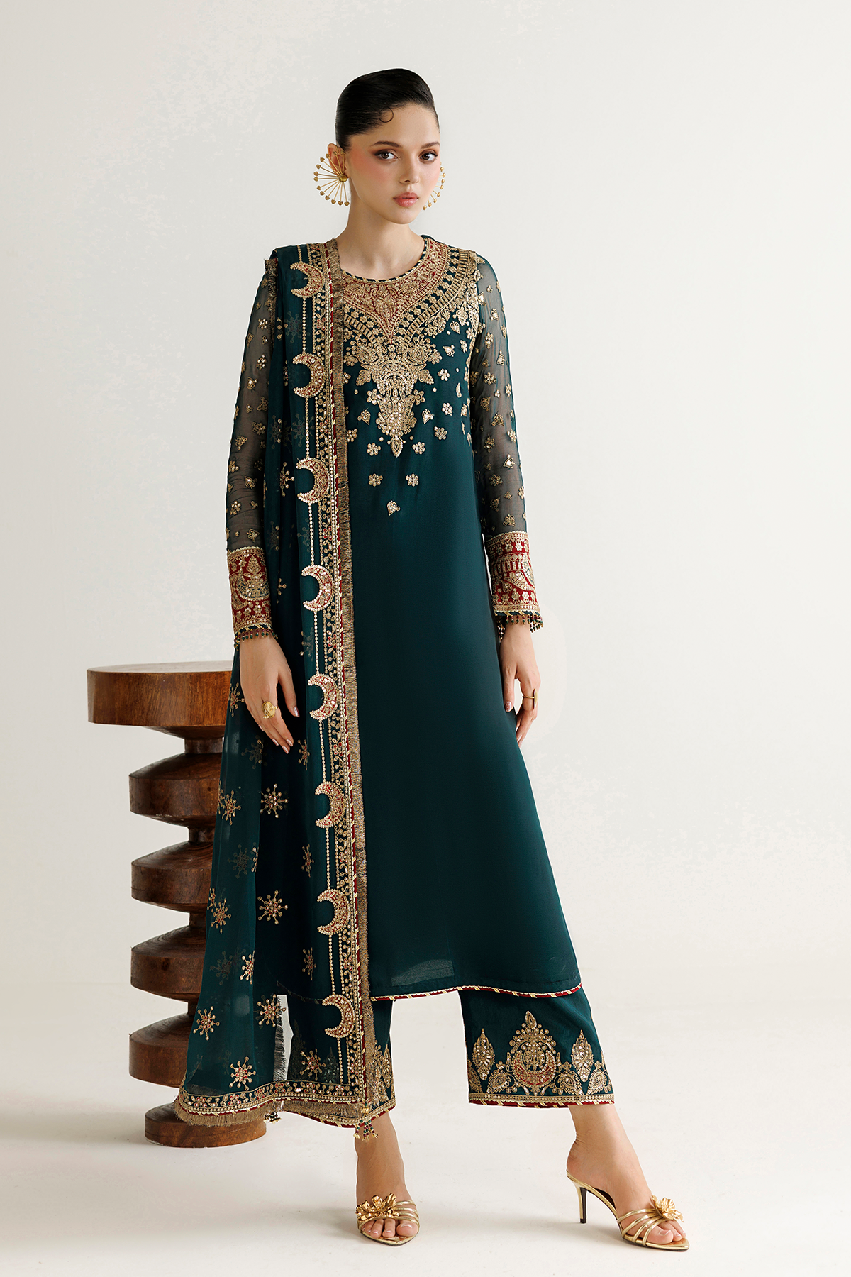 EMBROIDERED CHIFFON UC-3139