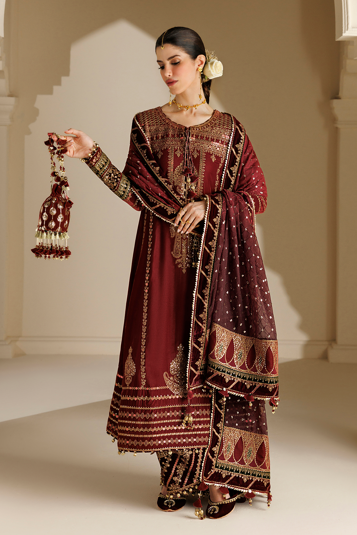 Embroidered Velvet Formal CVF26-D10
