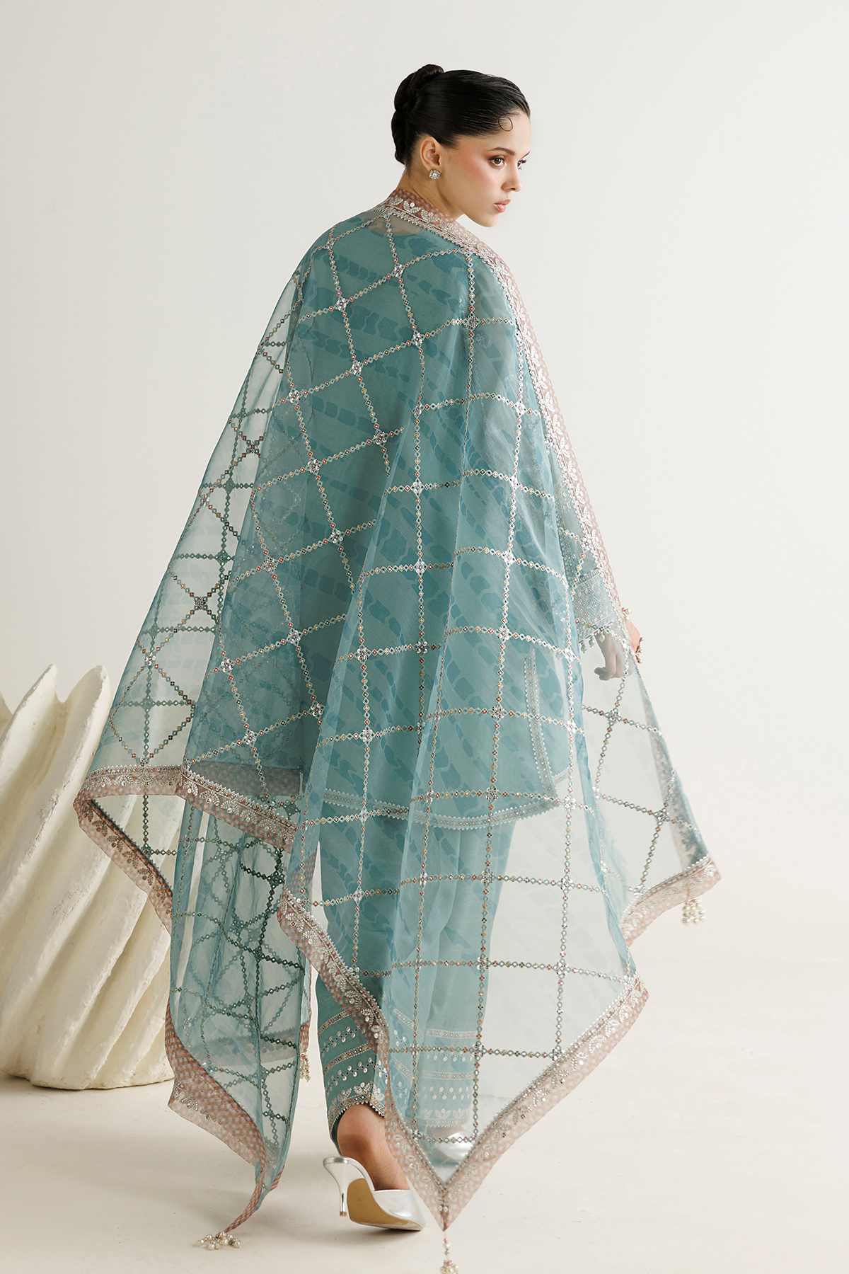 EMBROIDERED CHIFFON UC-3138