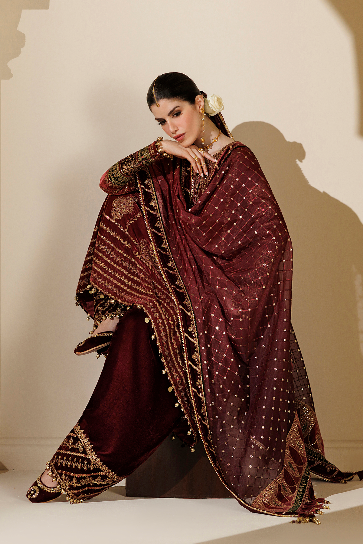 Embroidered Velvet Formal CVF26-D10