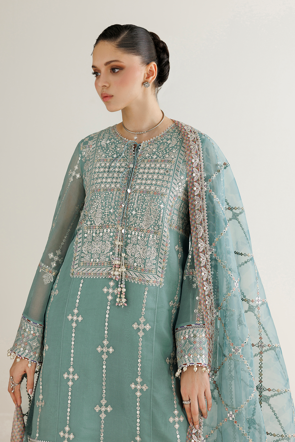 EMBROIDERED CHIFFON UC-3138