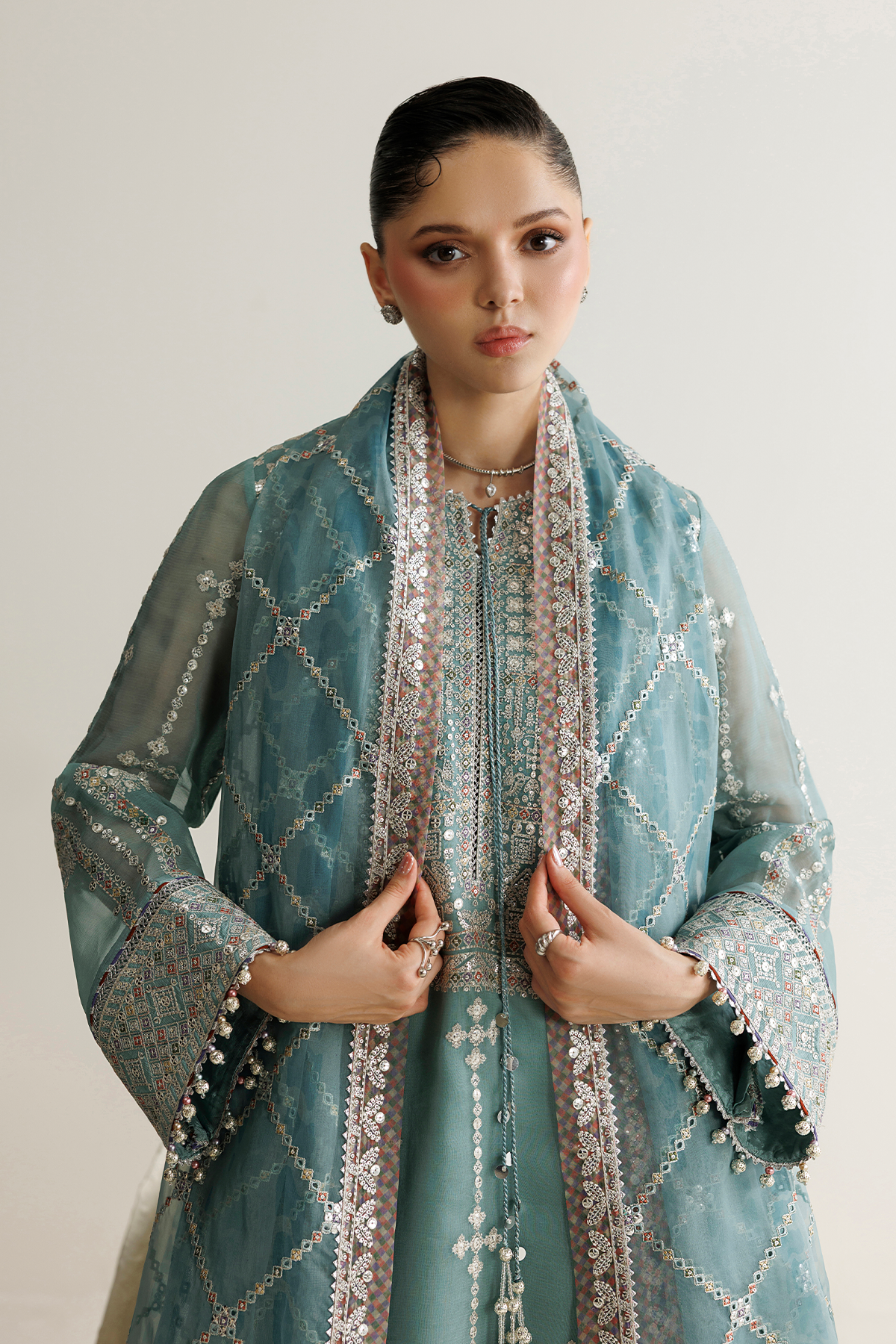 EMBROIDERED CHIFFON UC-3138