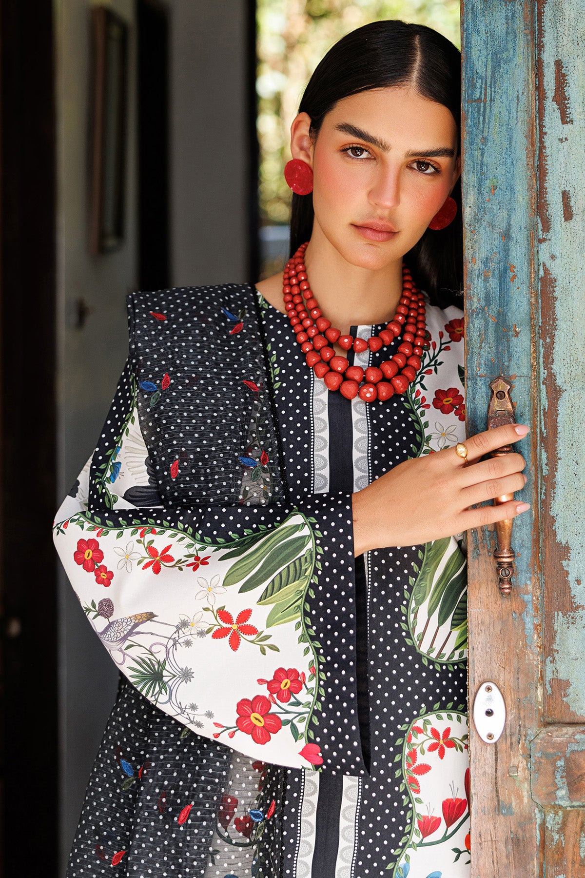 EMBROIDERED LAWN USE-9303