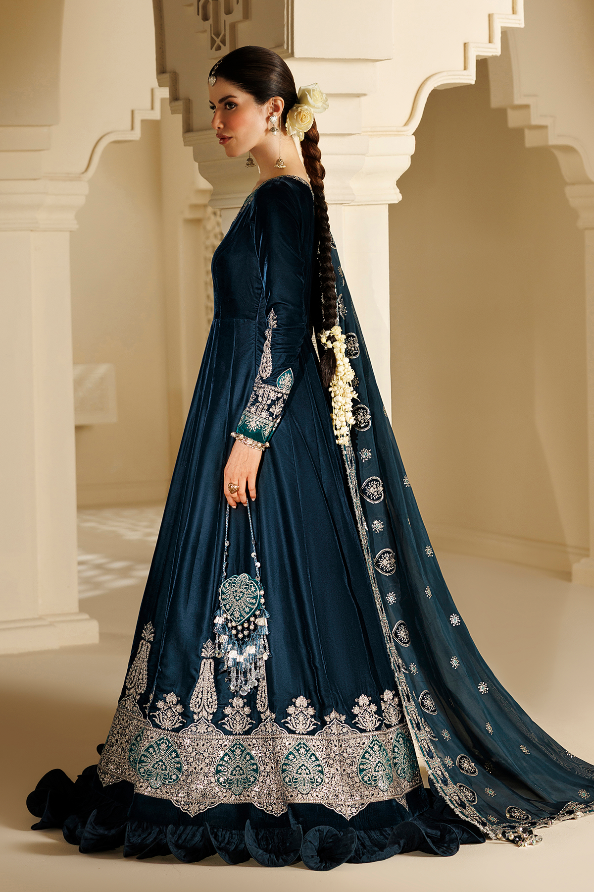 Embroidered Velvet Formal CVF26-D09