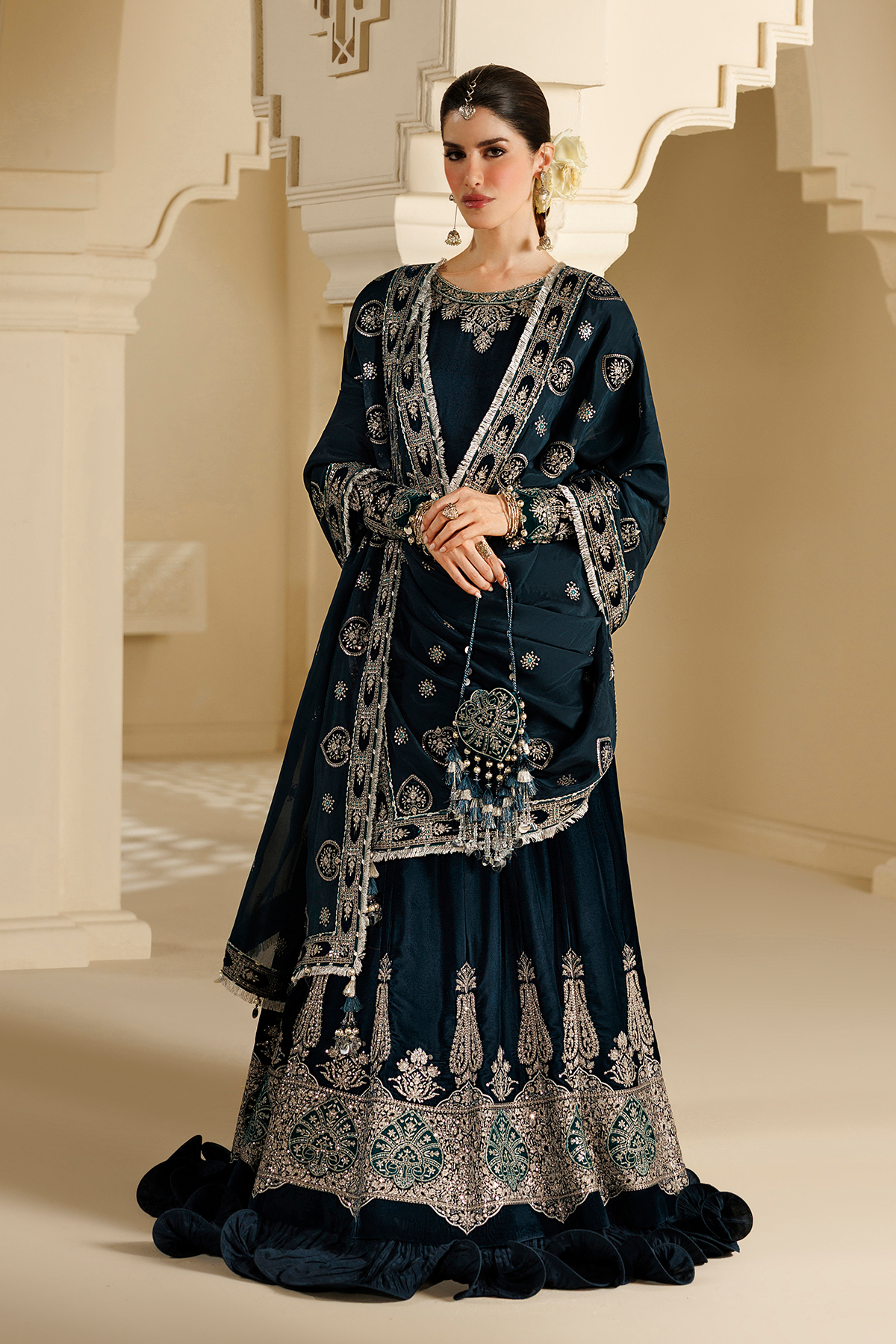Embroidered Velvet Formal CVF26-D09