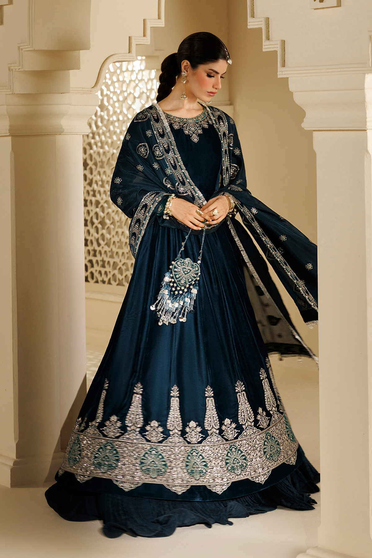 Embroidered Velvet Formal CVF26-D09