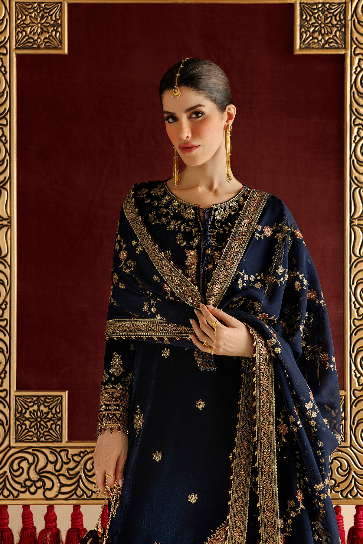 Embroidered Velvet Formal CVF26-D11