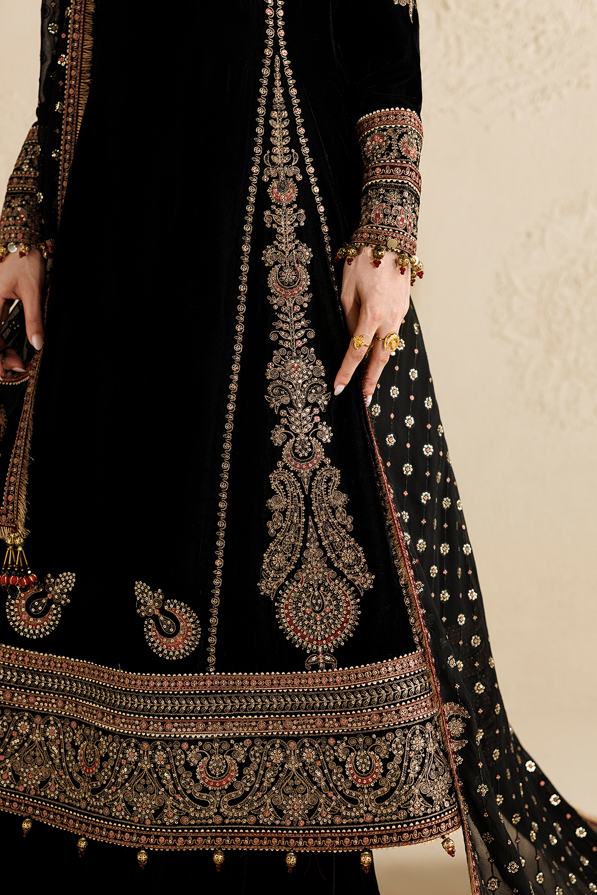 Embroidered Velvet Formal CVF26-D01