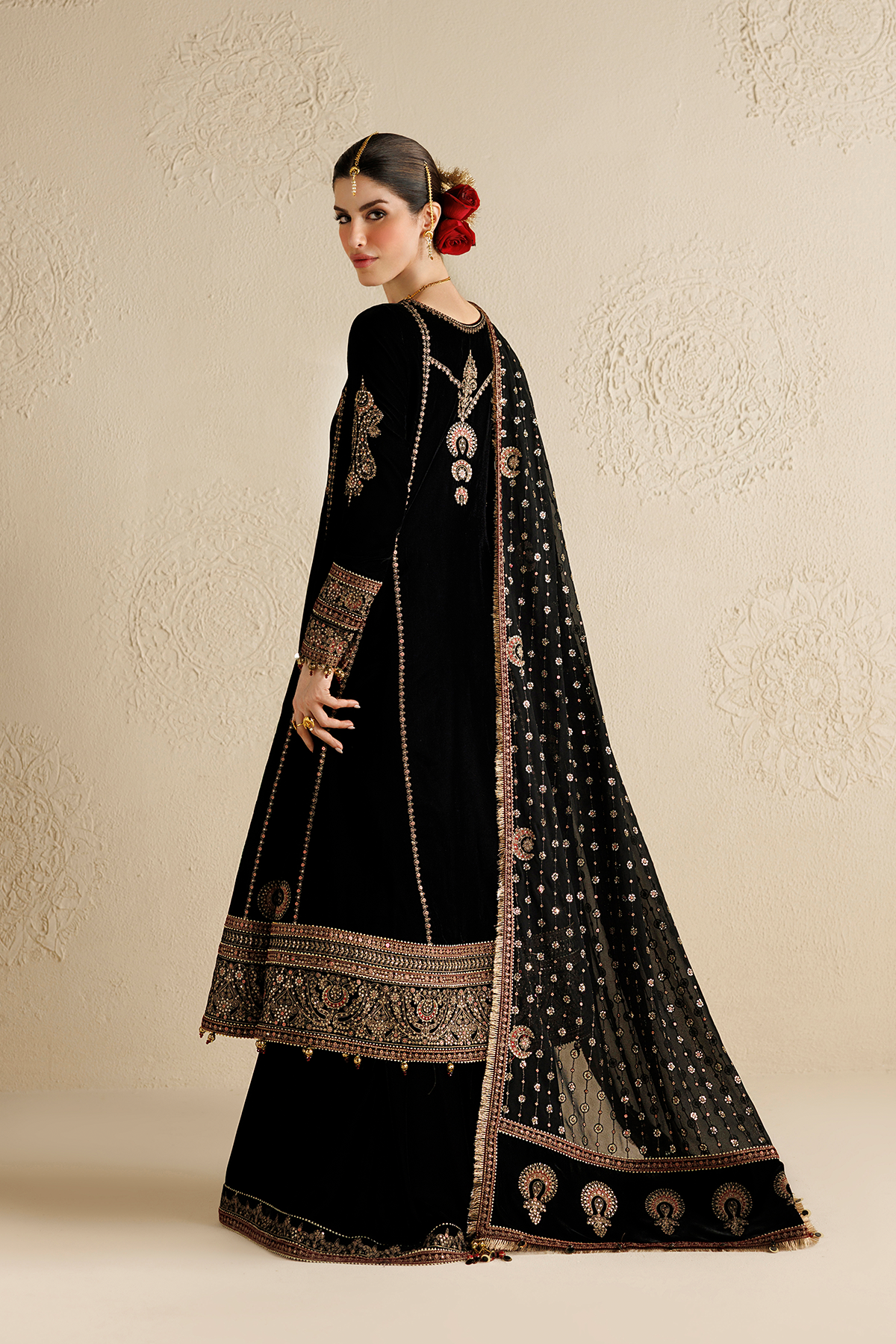 Embroidered Velvet Formal CVF26-D01