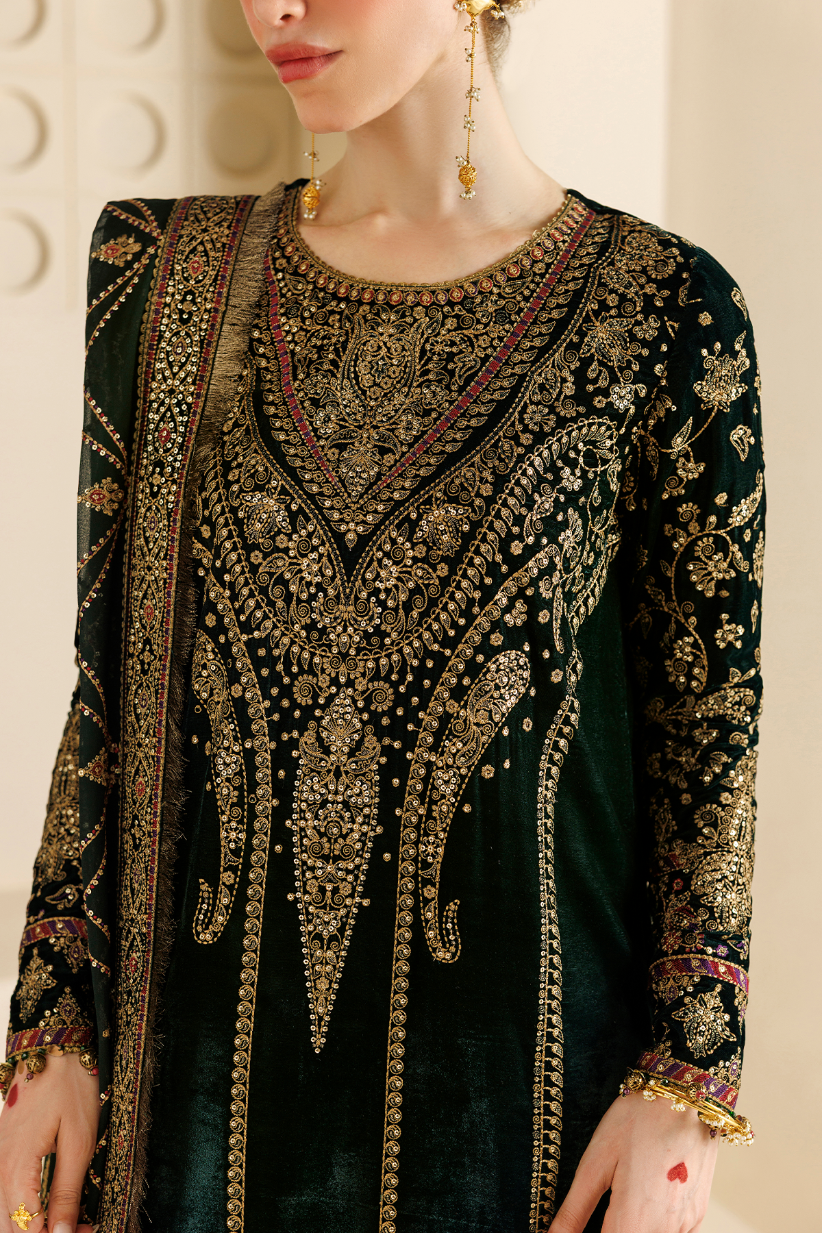 Embroidered Velvet Formal CVF26-D07