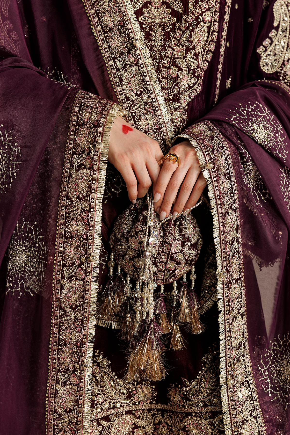 Embroidered Velvet Formal VF-2042