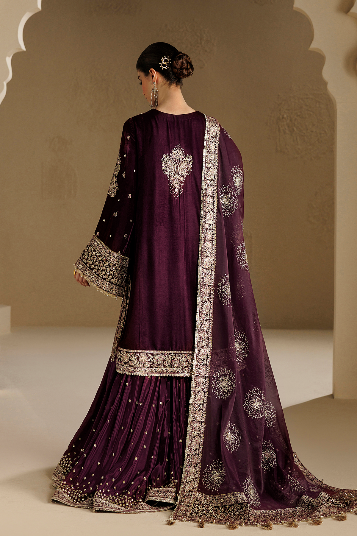 Embroidered Velvet Formal VF-2042