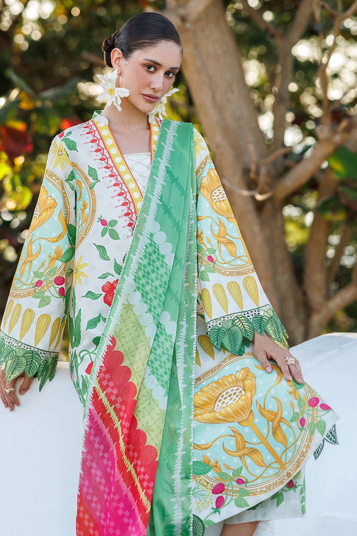 EMBROIDERED LAWN USE-9286