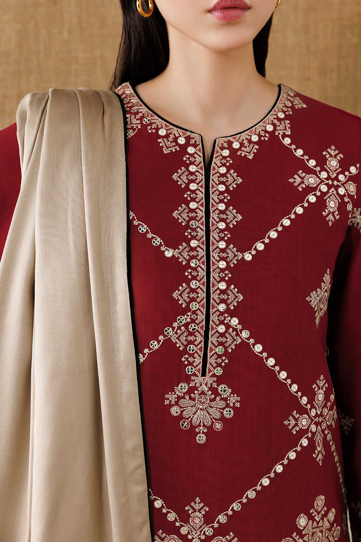 EMBROIDERED PREMIUM KHADDAR UW-0284
