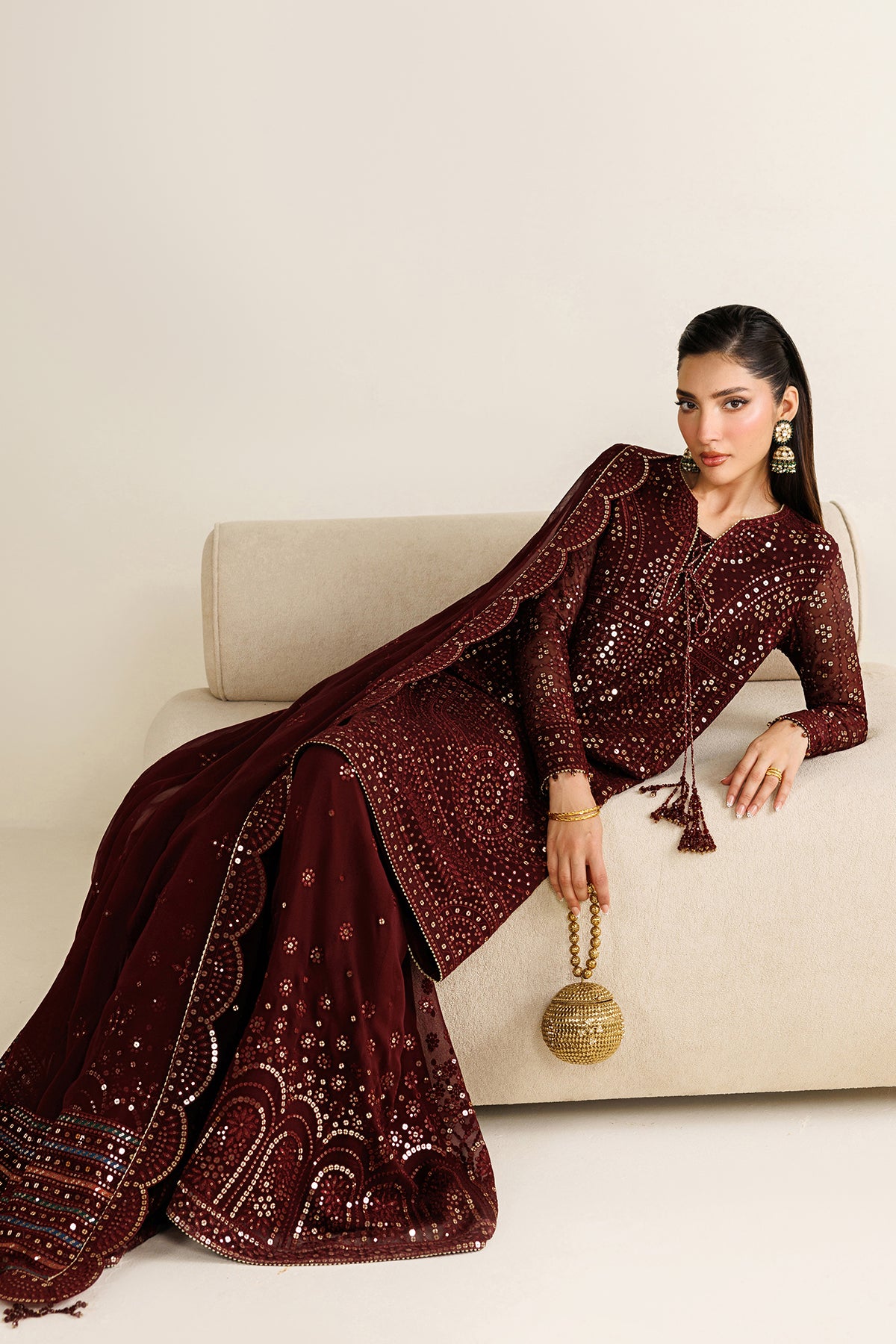 EMBROIDERED CHIFFON UC-3126