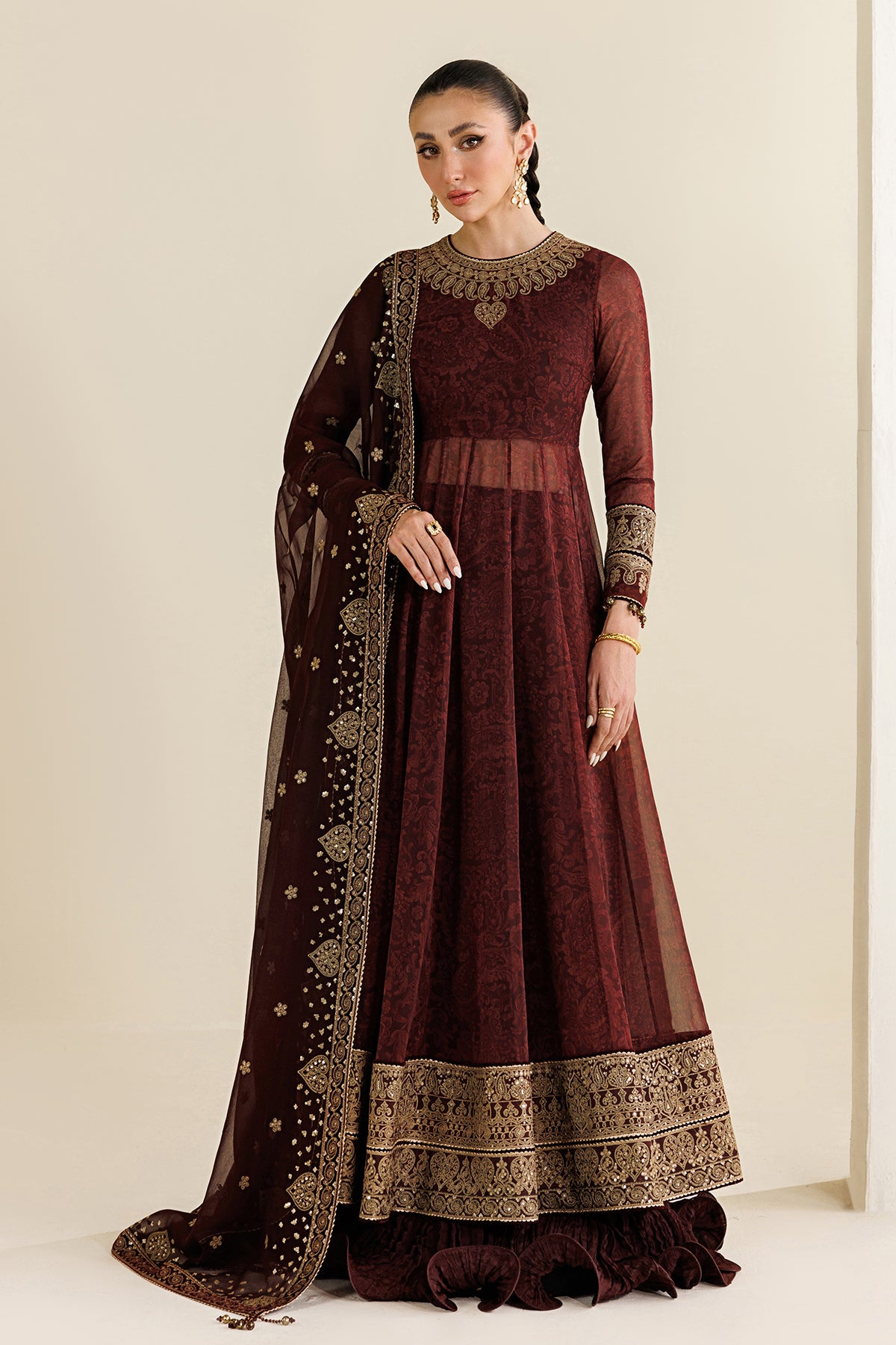 EMBROIDERED CHIFFON UC-3130