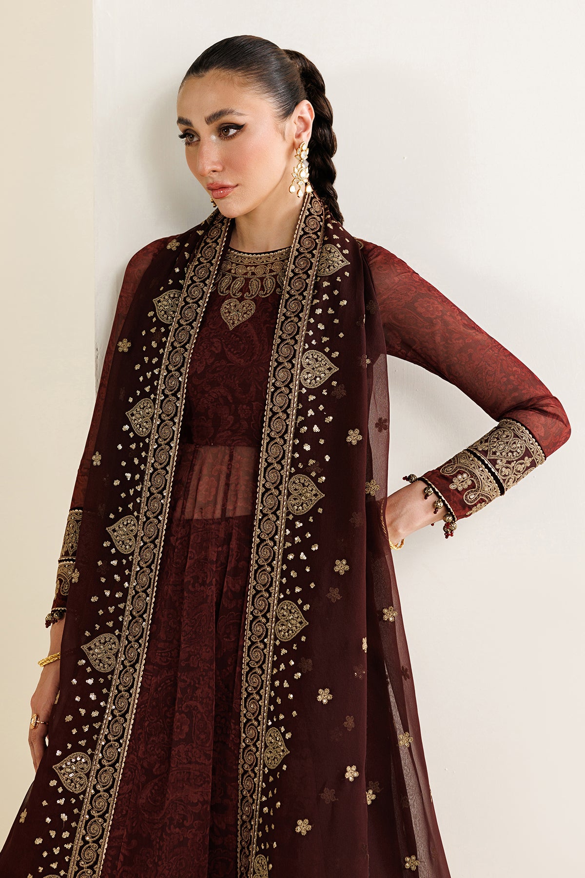 EMBROIDERED CHIFFON UC-3130