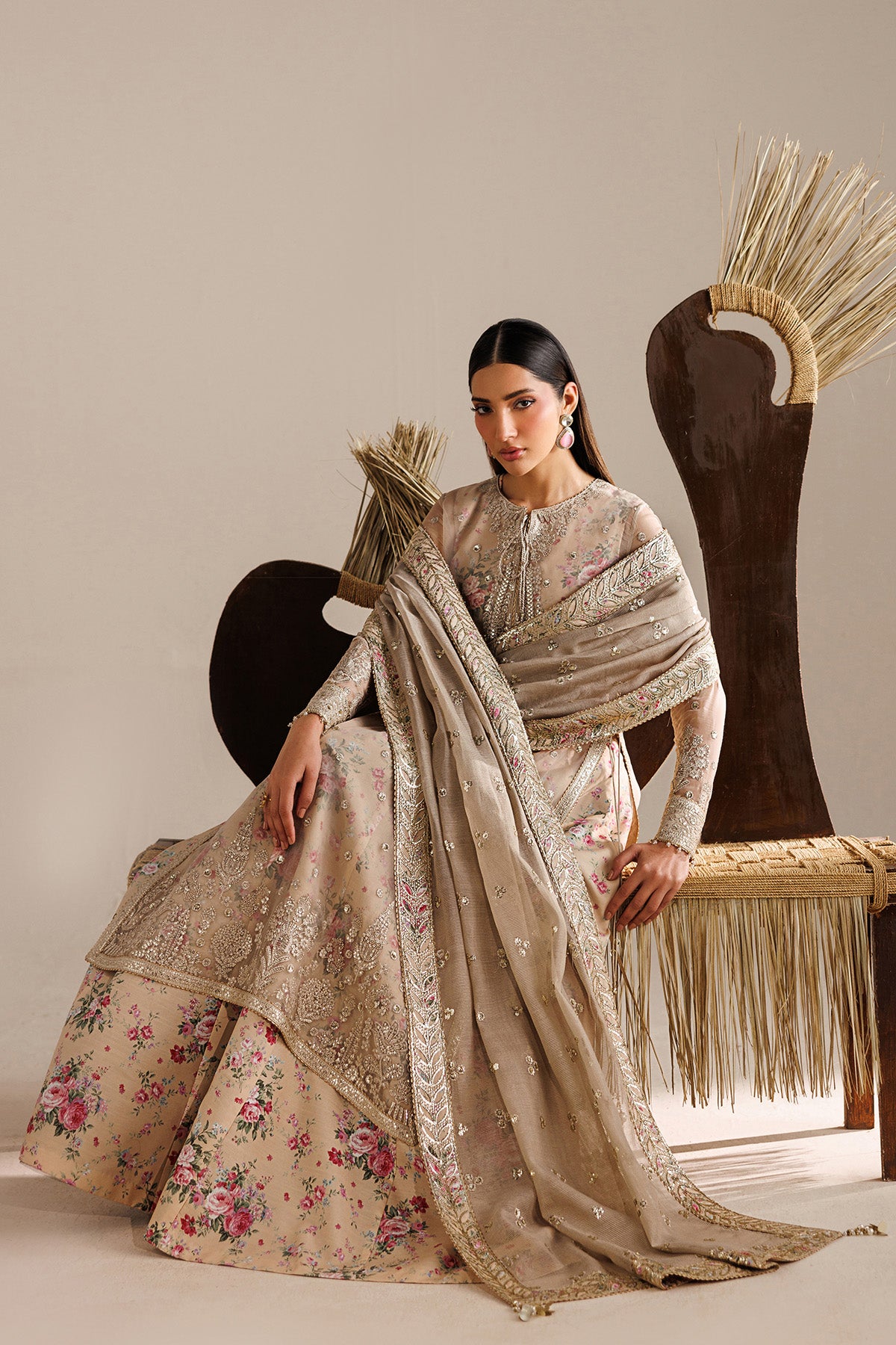 EMBROIDERED CHIFFON UC-3117