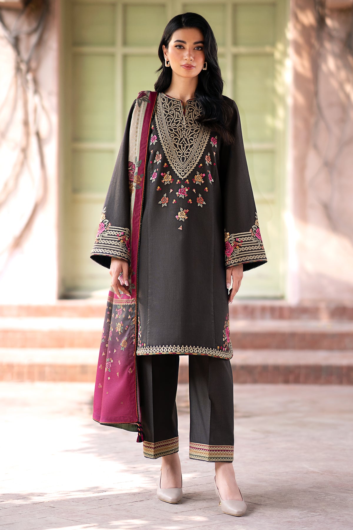 EMBROIDERED KHADDAR RTW-1137