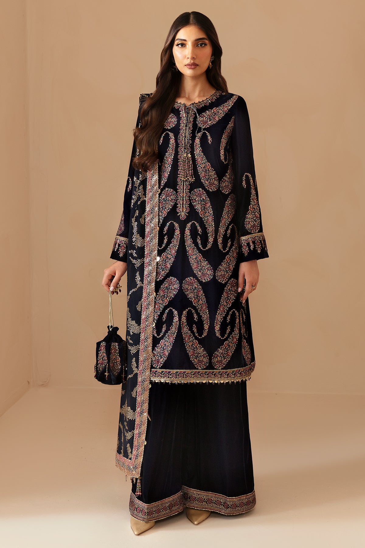 Embroidered Velvet Formal VF-2024