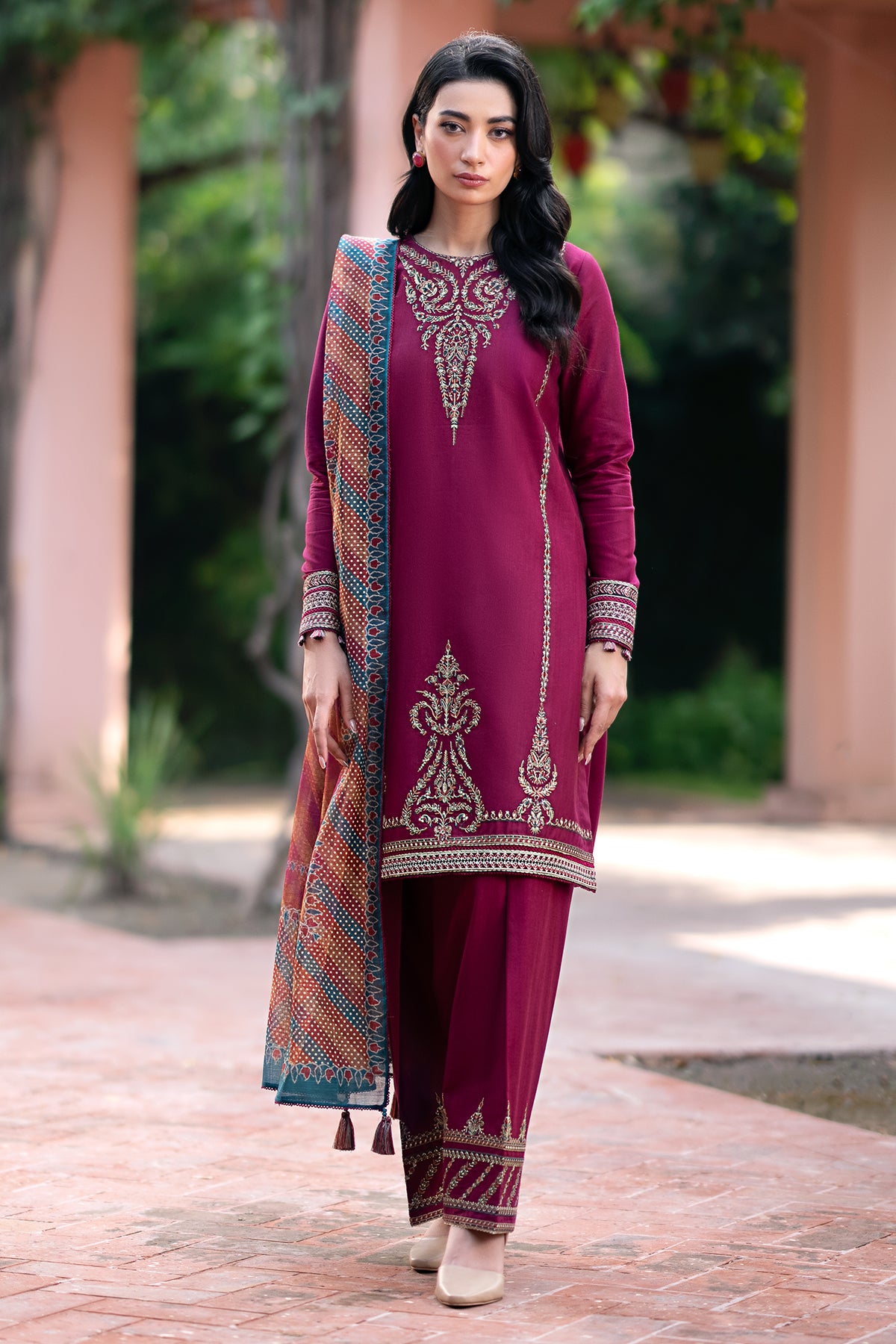 EMBROIDERED KHADDAR UW-0072