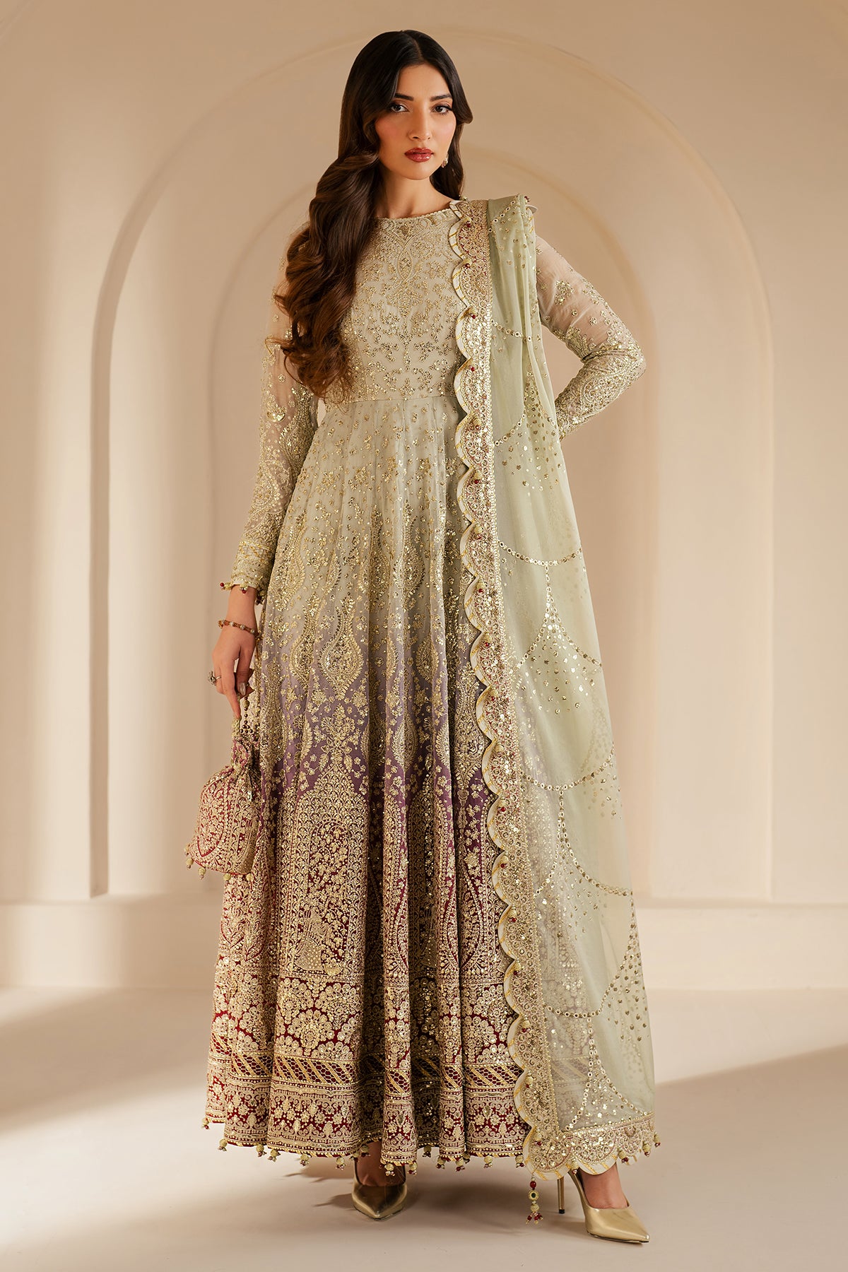 EMBROIDERED CHIFFON WF'25-01