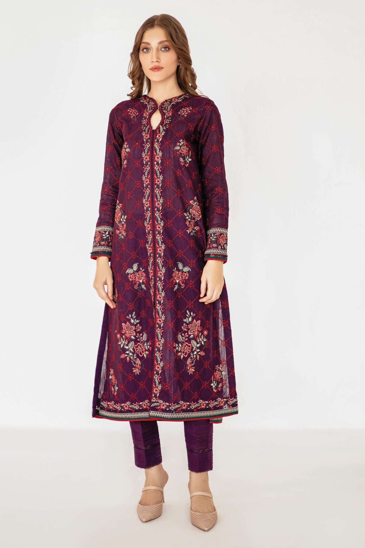 Embroidered Slub Khaddar RTW-1041