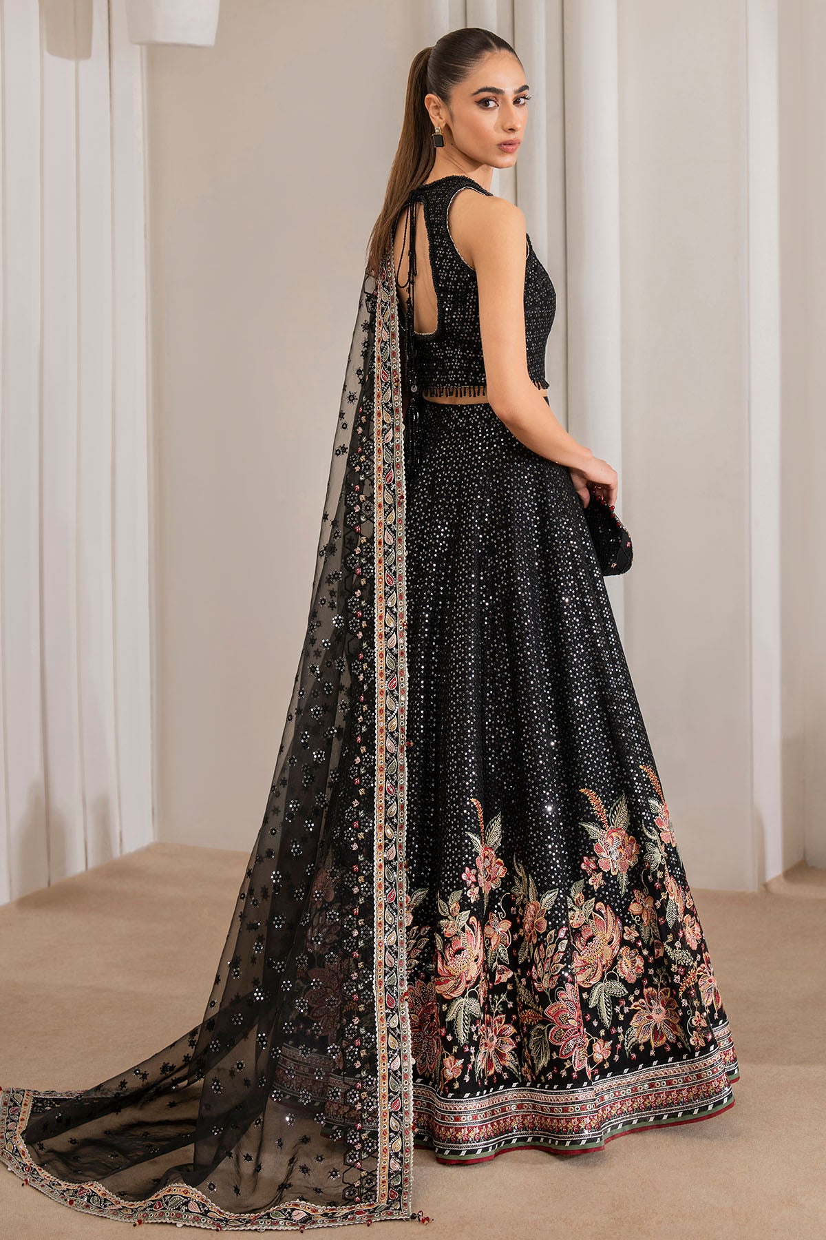 EMBROIDERED CHIFFON UC-3029