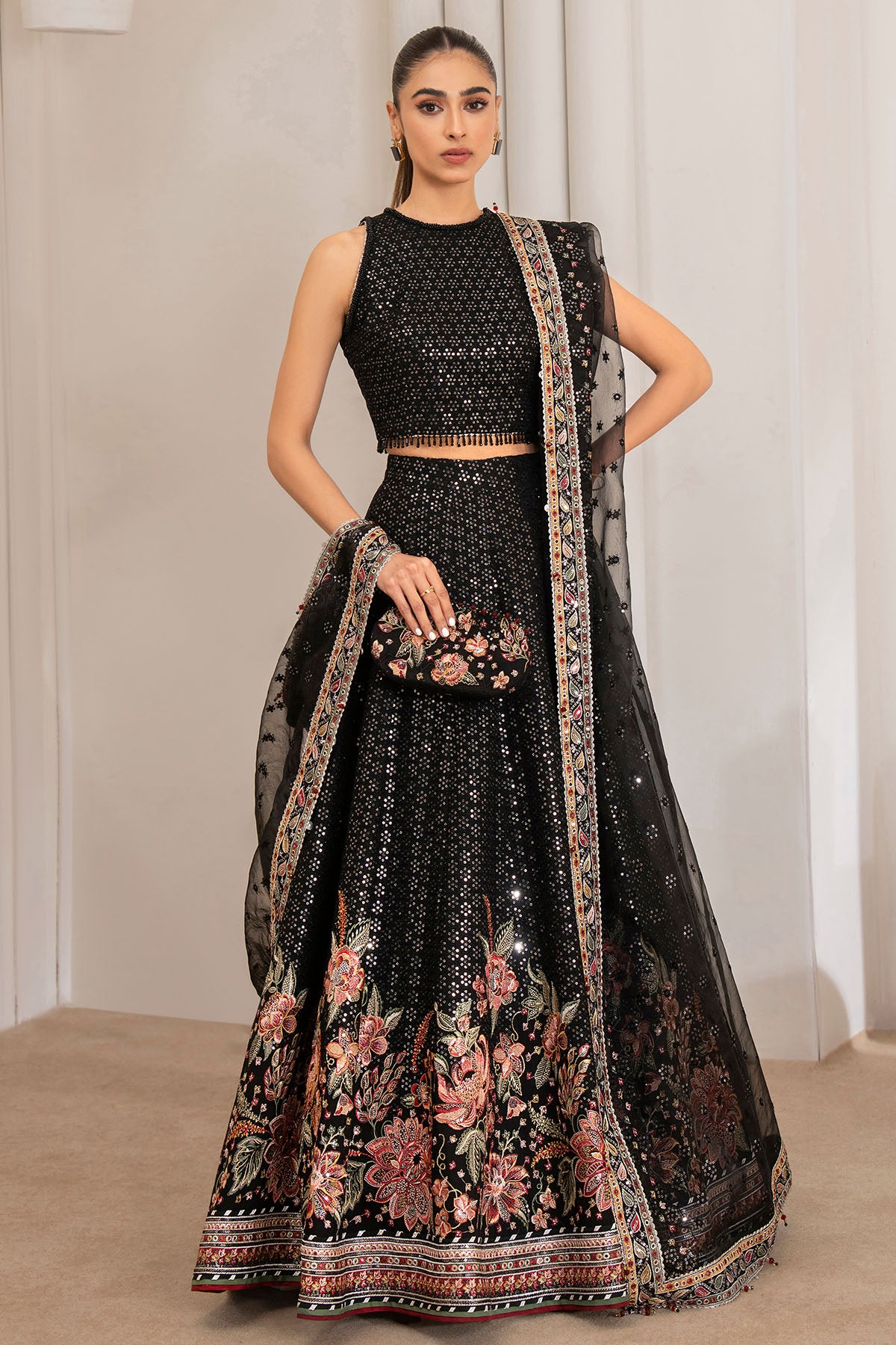 EMBROIDERED CHIFFON UC-3029