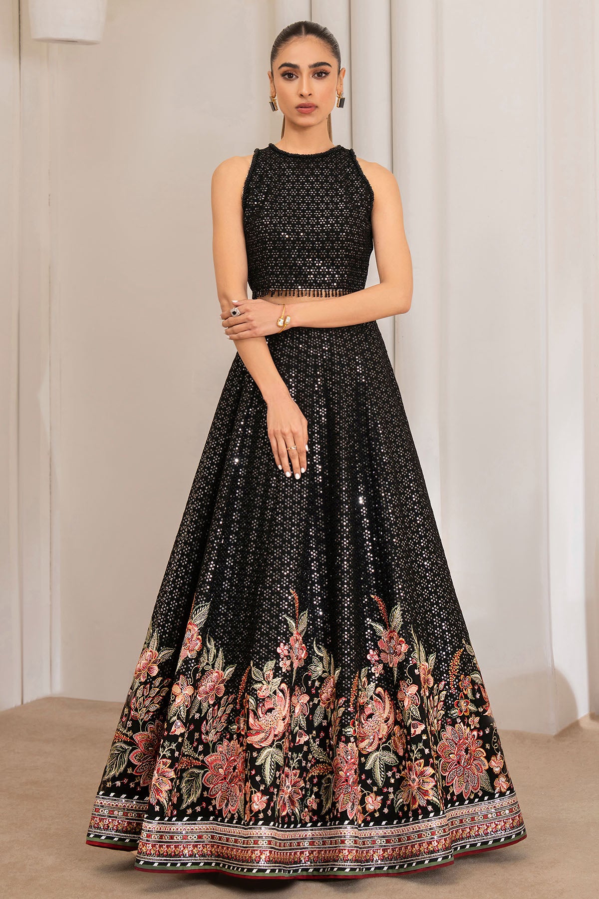 EMBROIDERED CHIFFON UC-3029