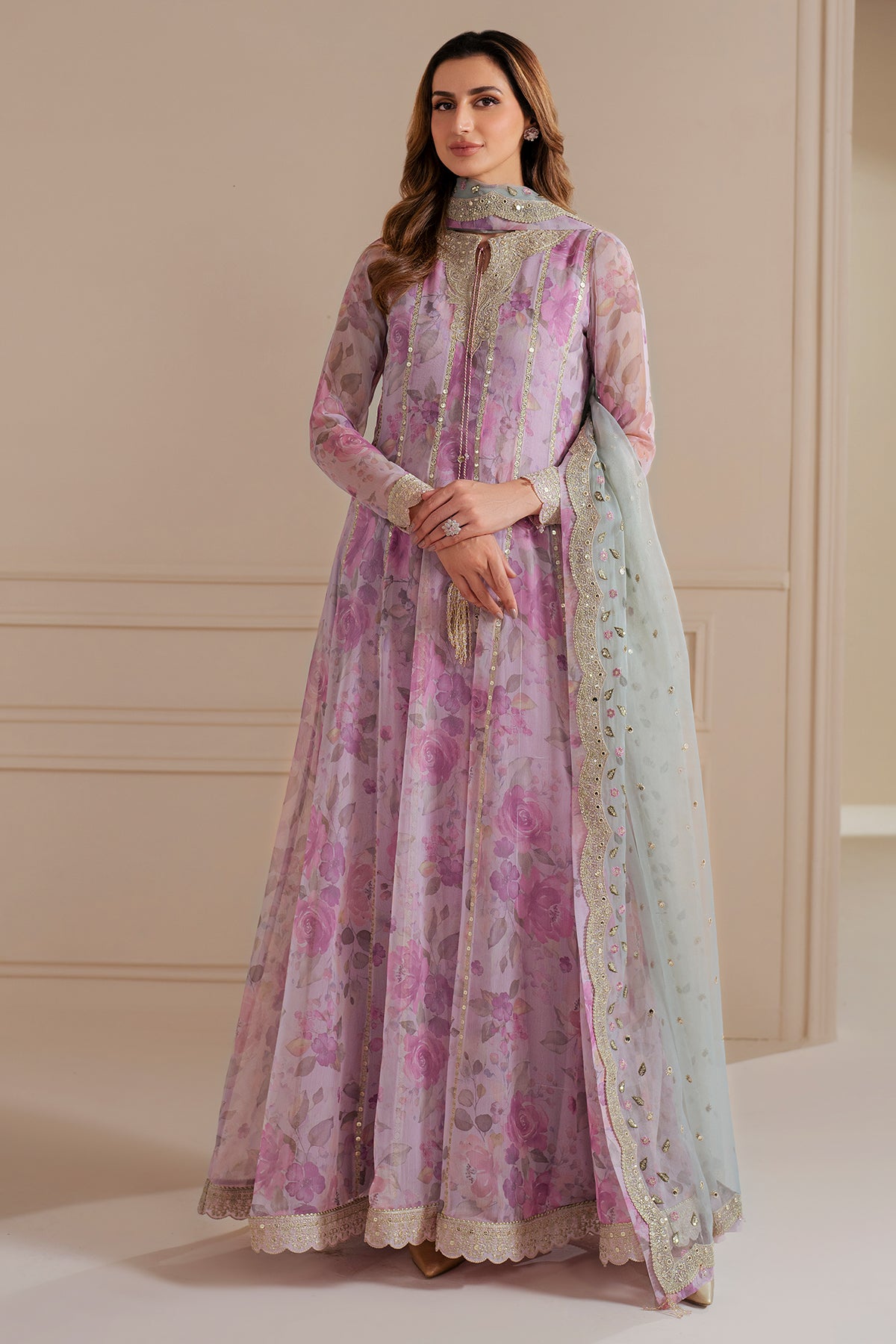 EMBROIDERED CHIFFON UC-3071