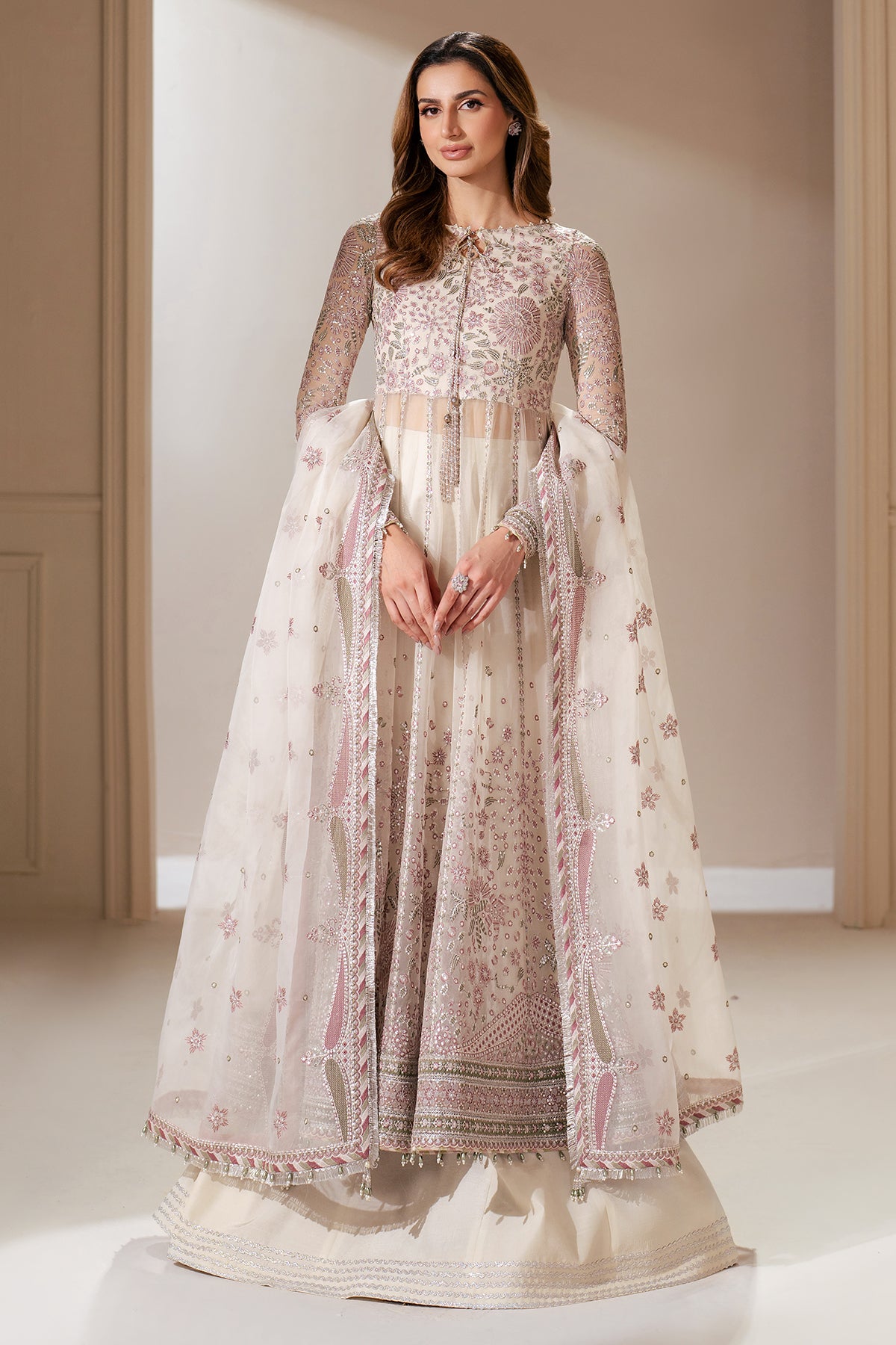 EMBROIDERED CHIFFON UC-3066