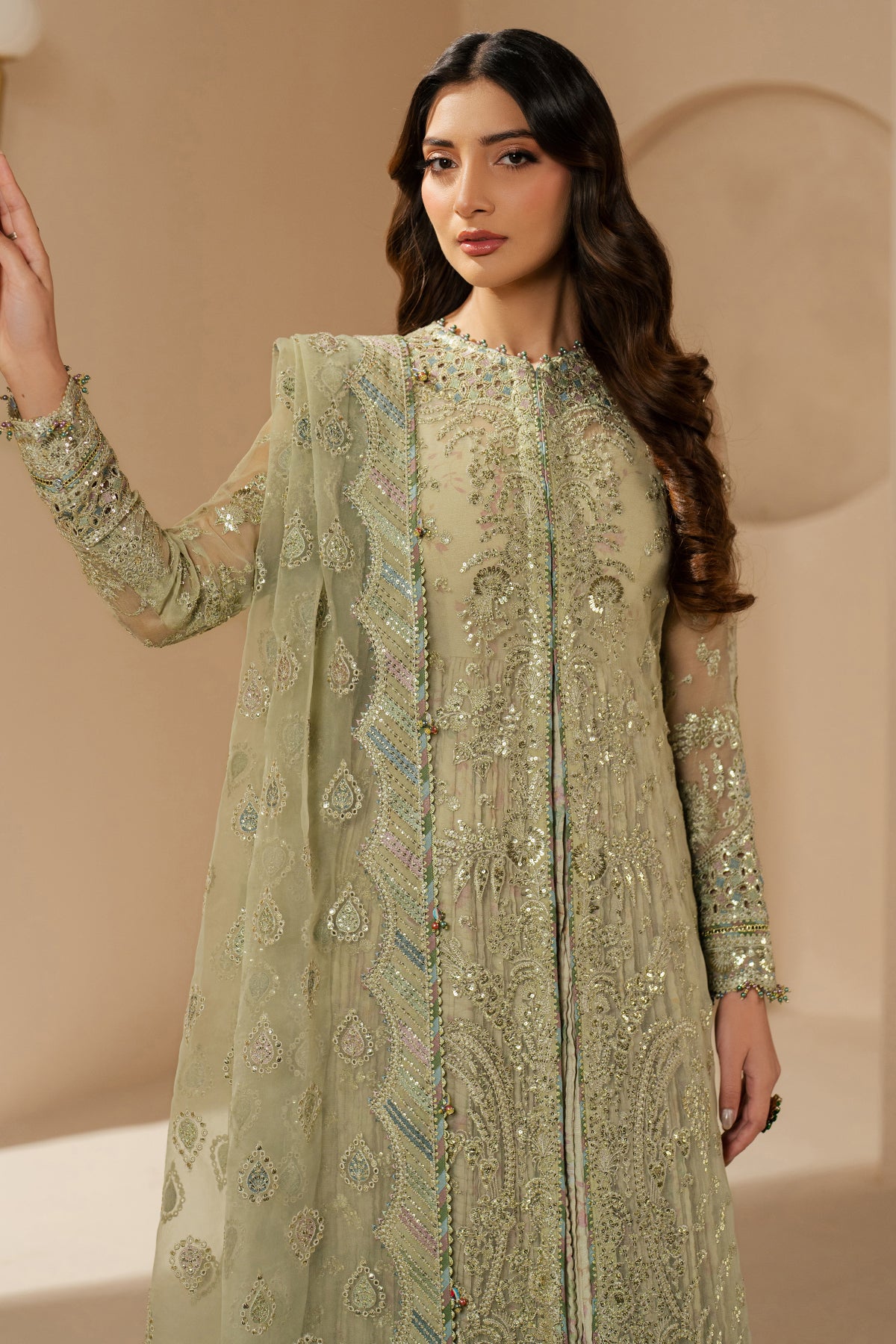 EMBROIDERED CHIFFON WF'25-07