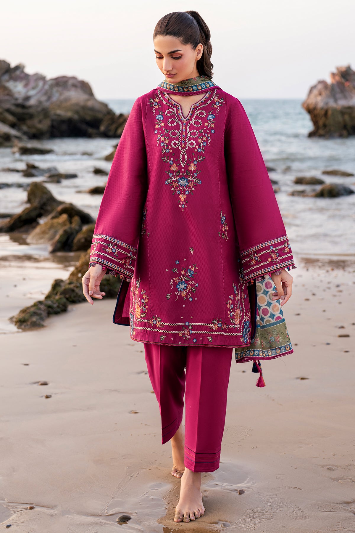 EMBROIDERED DOBBY LAWN USE-9161