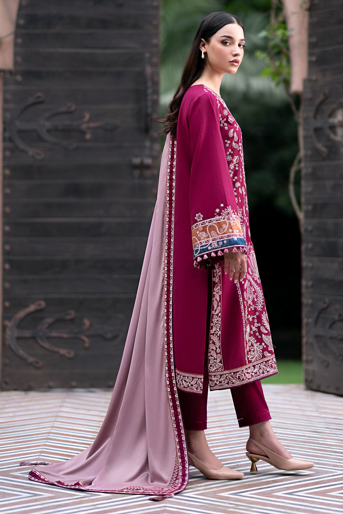 EMBROIDERED KHADDAR UW-0067