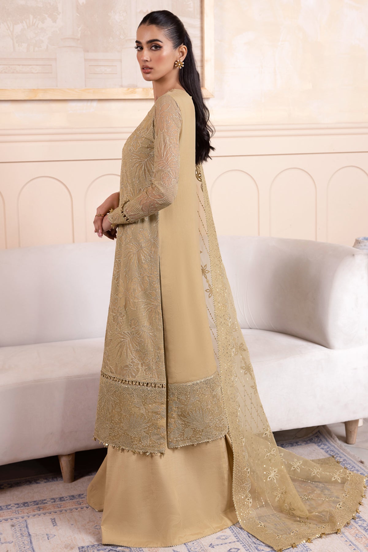 EMBROIDERED CHIFFON UC-3042