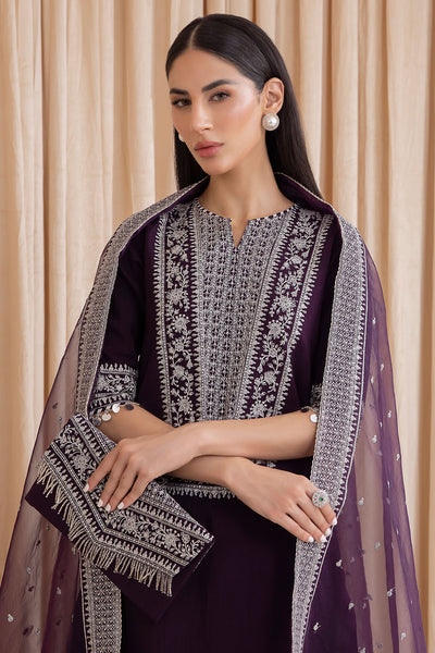 Embroidered Raw Silk UR-7007