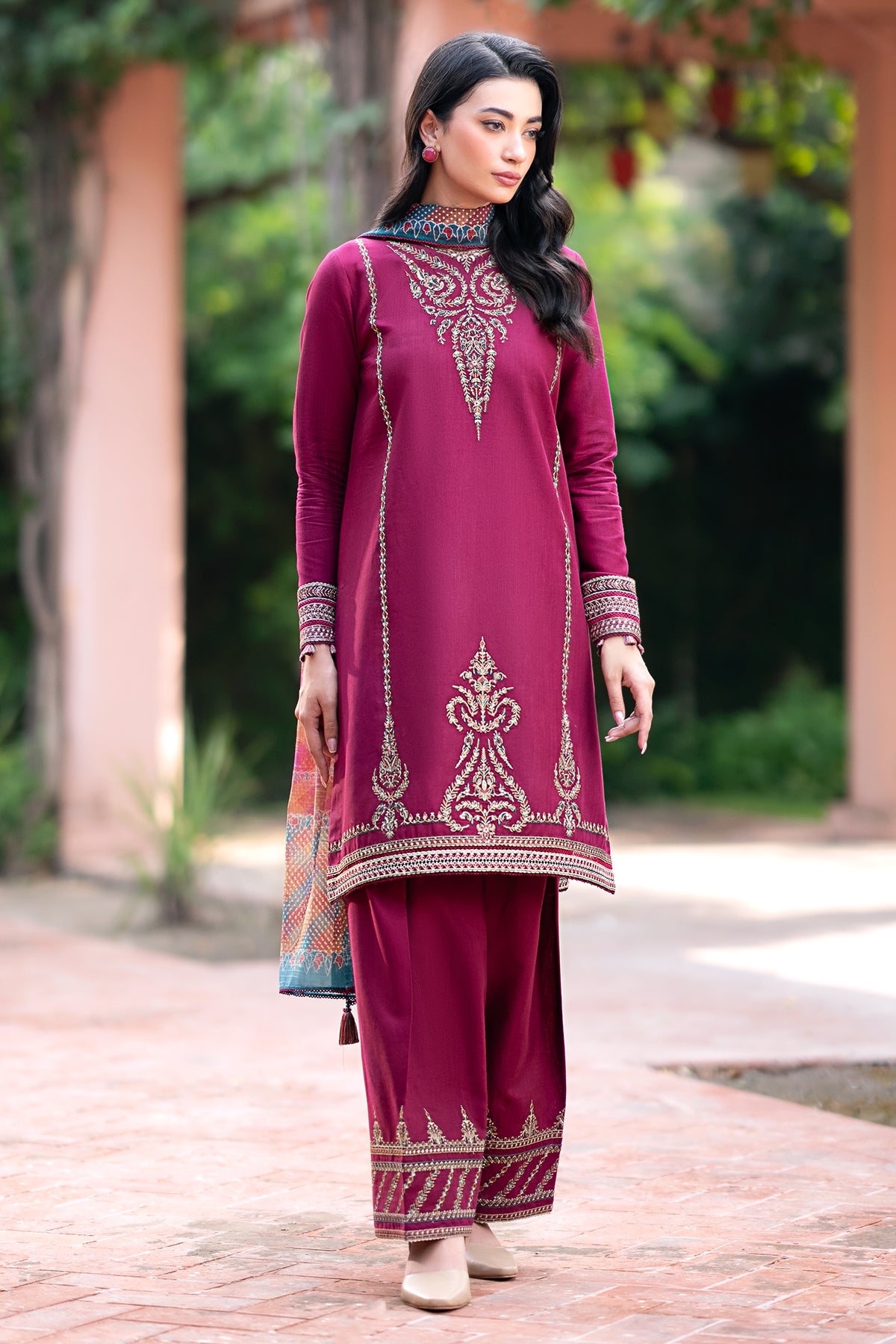 EMBROIDERED KHADDAR UW-0072