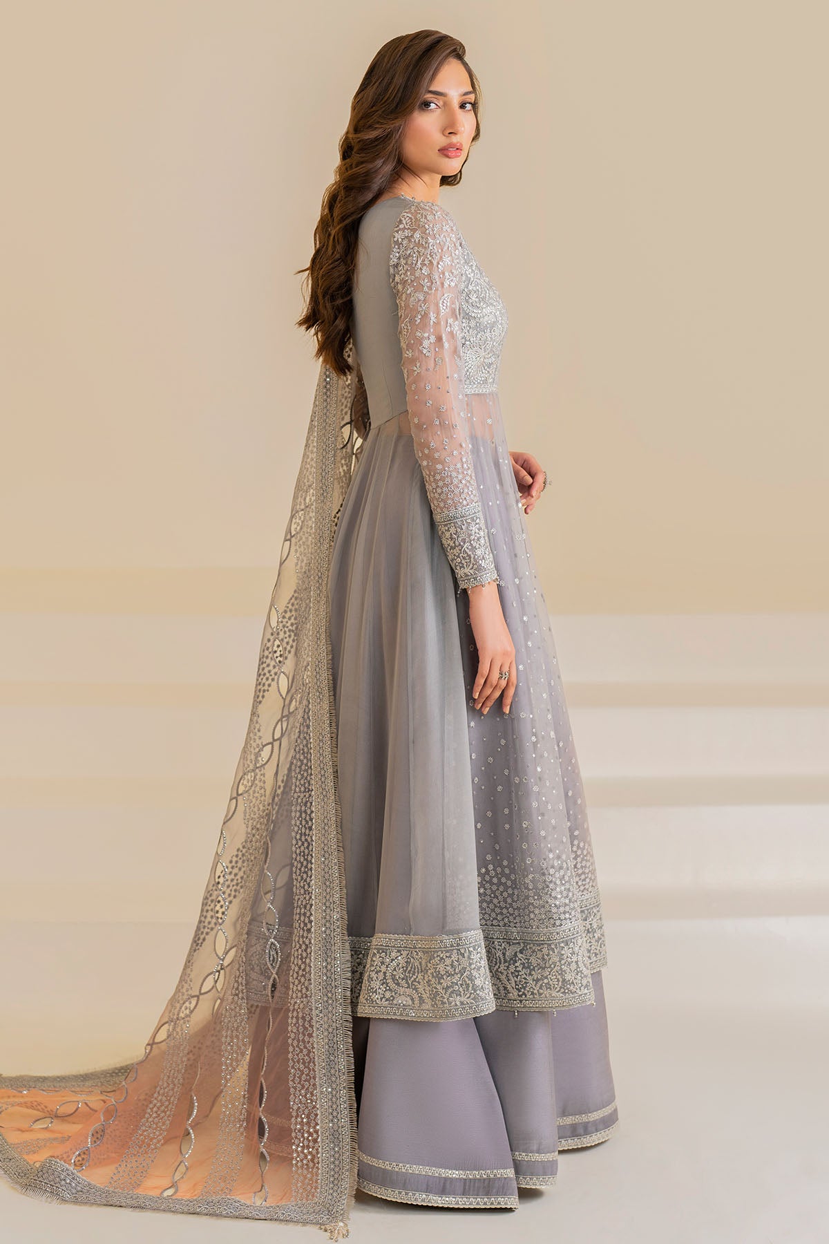 EMBROIDERED CHIFFON UC-3046