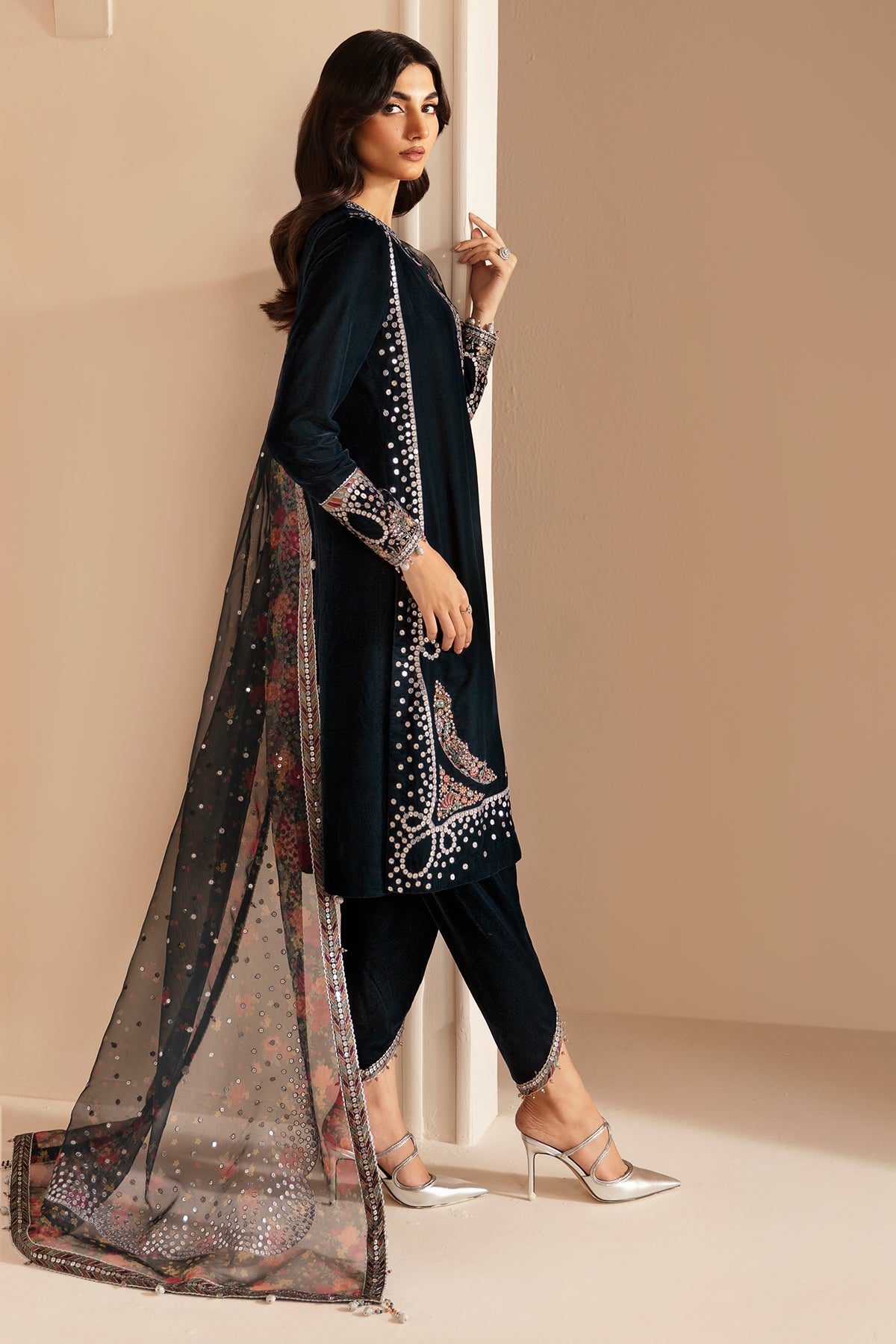 Embroidered Velvet Formal VF-2021