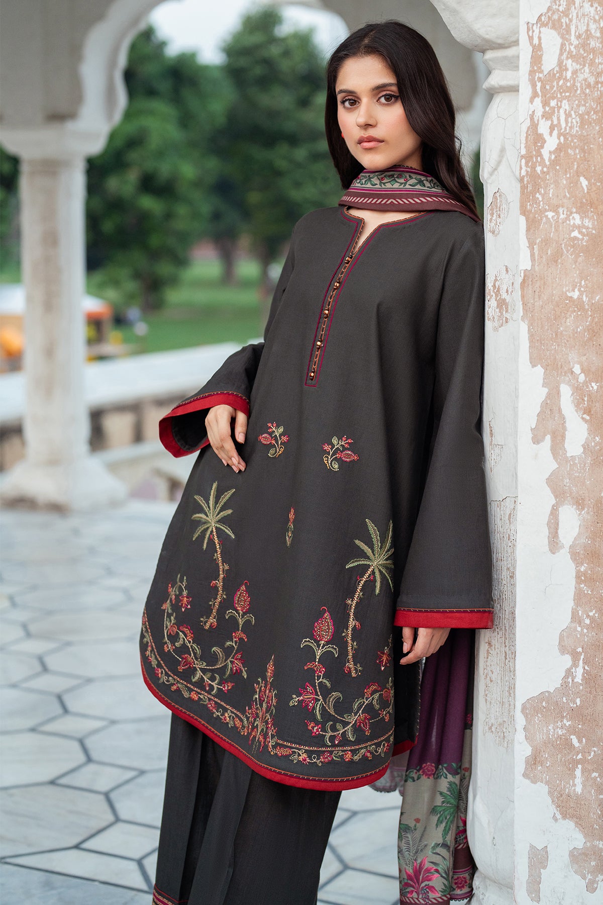 EMBROIDERED SLUB KHADDAR RTW-1150