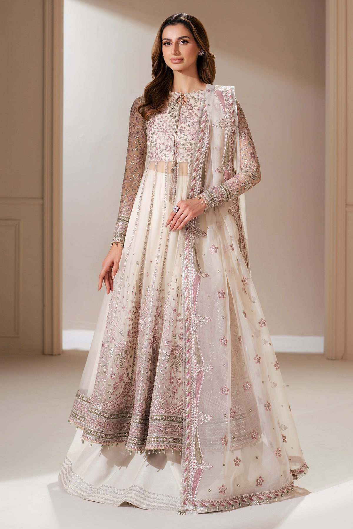 EMBROIDERED CHIFFON UC-3066