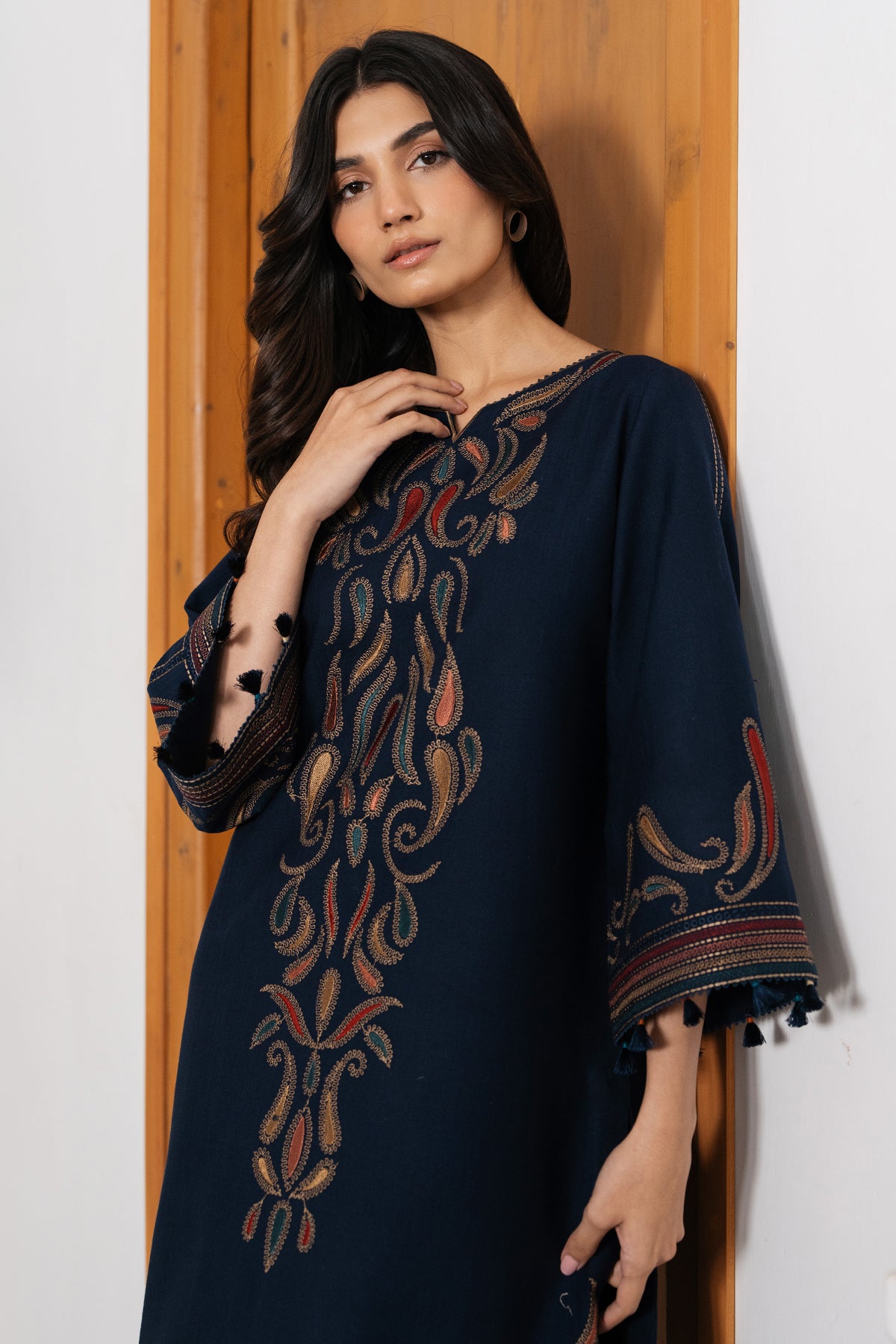 EMBROIDERED DOBBY LAWN RTW-1196