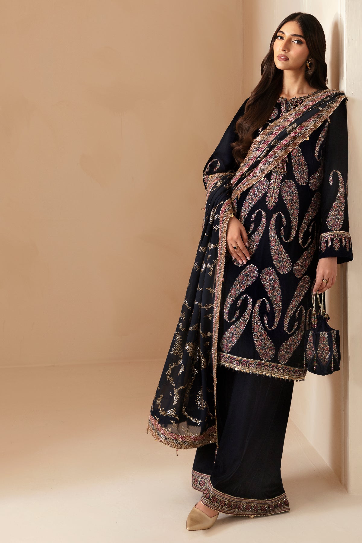 Embroidered Velvet Formal VF-2024